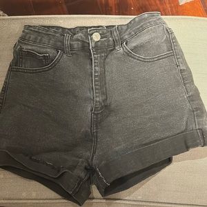 forever 21 jean short stretchy black
